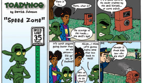#BlackComicsMonth 2016: Day 9 – Derrick W. Johnson – Toadyhog Comic Strip